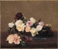 A Basket of Roses flower painter Henri Fantin Latour